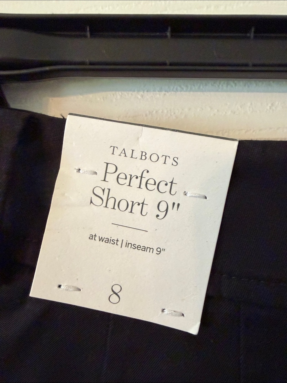 Talbots Black Women's Bermuda Shorts size 8 brand new inseam 9” waist 32” - Picture 3 of 8